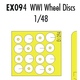 WWI Wheel Discs  1/48