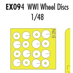 WWI Wheel Discs - 1/48 mask