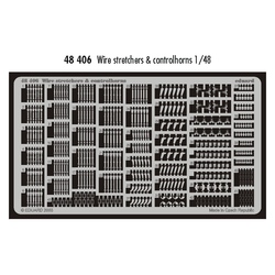 Wire Stretchers & Controlhorns - 1/48 lept