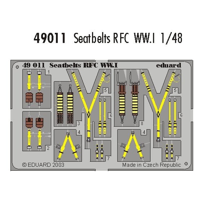 Seatbelts RFC WWI – Painted set