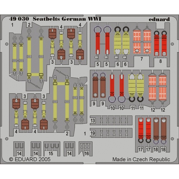 Seatbelts German WWI – Painted set