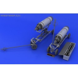 Rocket launcher B-8M1 and loading cart  - 1/48 detail set