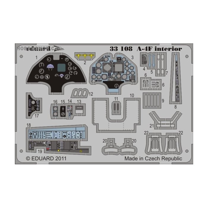 A-4F interior S.A. - 1/32 painted ZOOM PE set