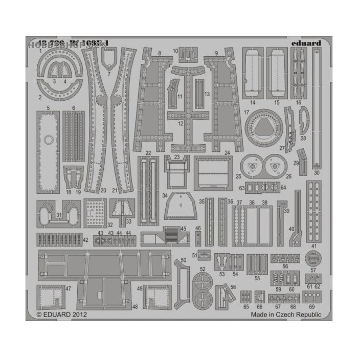 Bf 109E-1 - 1/48 PE set