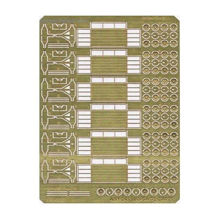 Airport luggage carts - 1/144 PE set