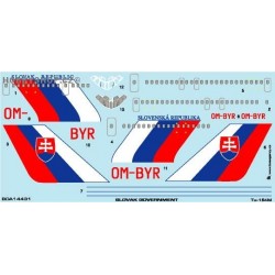 Tu-154M Slovak Government - 1/144 decal