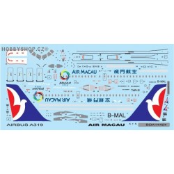 Airbus A319 Air Macau - 1/144 decal