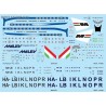 Tupolev Tu-134A Malev - 1/144 decal