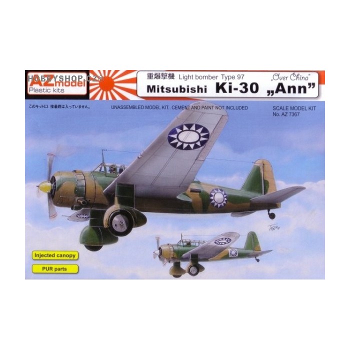 Mitsubishi Ki-30 Ann over China - 1/72 kit