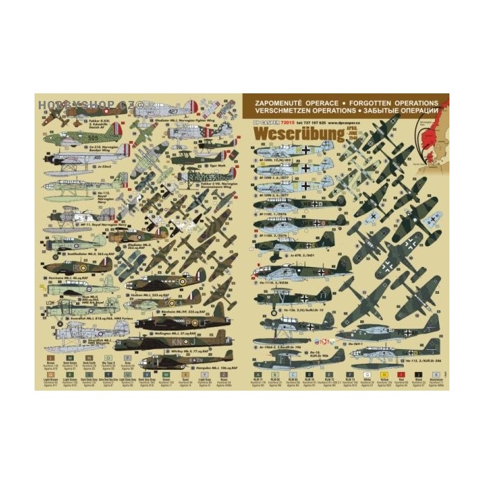 Operation Weserübung - 1/72 decal