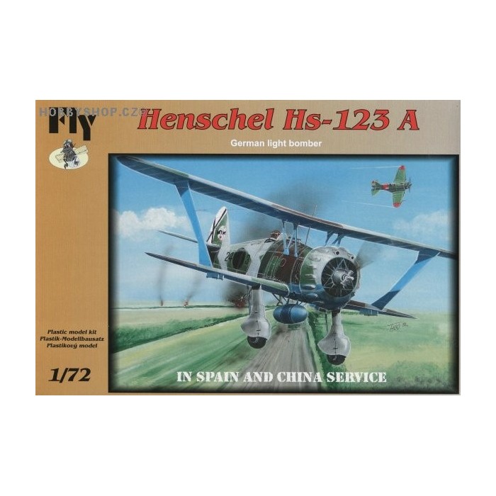 Henschel Hs 123A in Spain and China - 1/72 kit