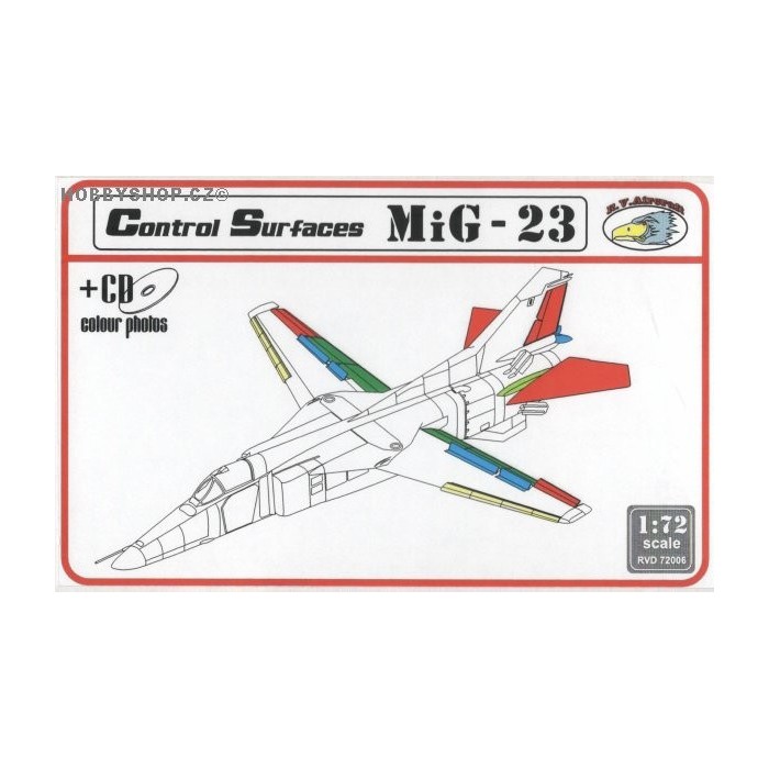 MiG-23 Control surfaces - 1/72 update set