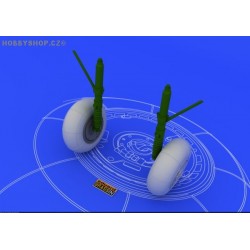 Bf 110E/F/G main undercarriage wheels - 1/48 update set