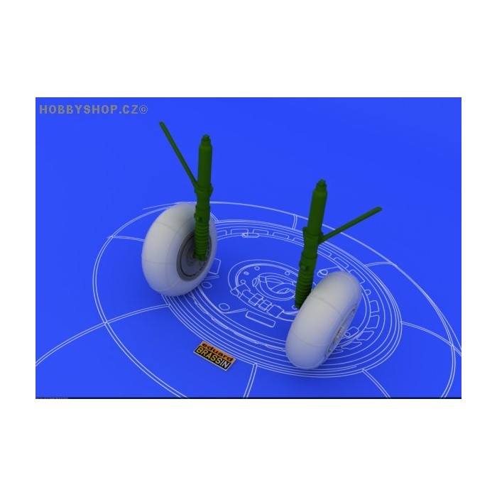 Bf 110 E/F/G main undercarriage wheels - 1/48 update set