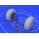 Bf 110 E/F/G main undercarriage wheels - 1/48 update set