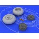 Bf 110 E/F/G main undercarriage wheels - 1/48 update set