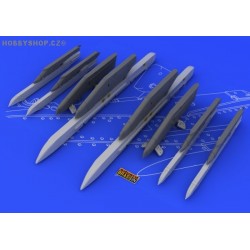 Su-25K wing pylons  - 1/48 detail set