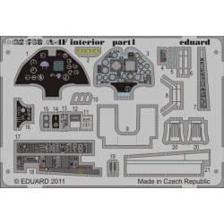 A-4F interior S.A. - 1/32 painted PE set