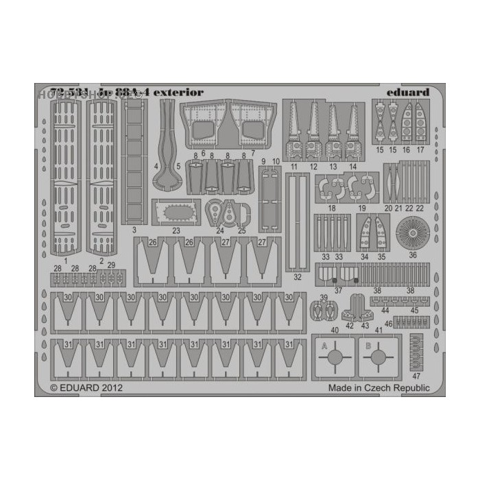Ju 88A-4 exterior - 1/72 PE set