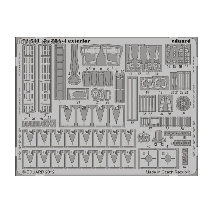 Ju 88A-4 exterior - 1/72 PE set