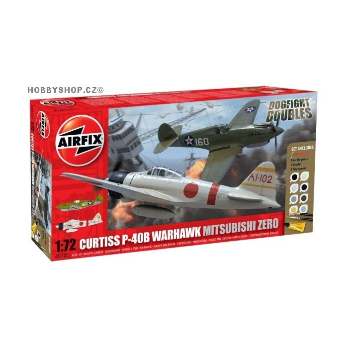 Dogfight P-40B vs A6M2 - 1/72 kit