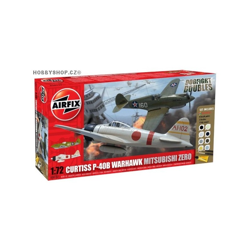 Dogfight P40B vs A6M2 1/72 kit