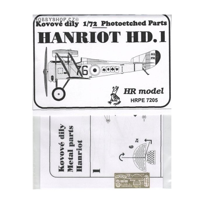 Hanriot HD.1/2 - 1/72 PE set