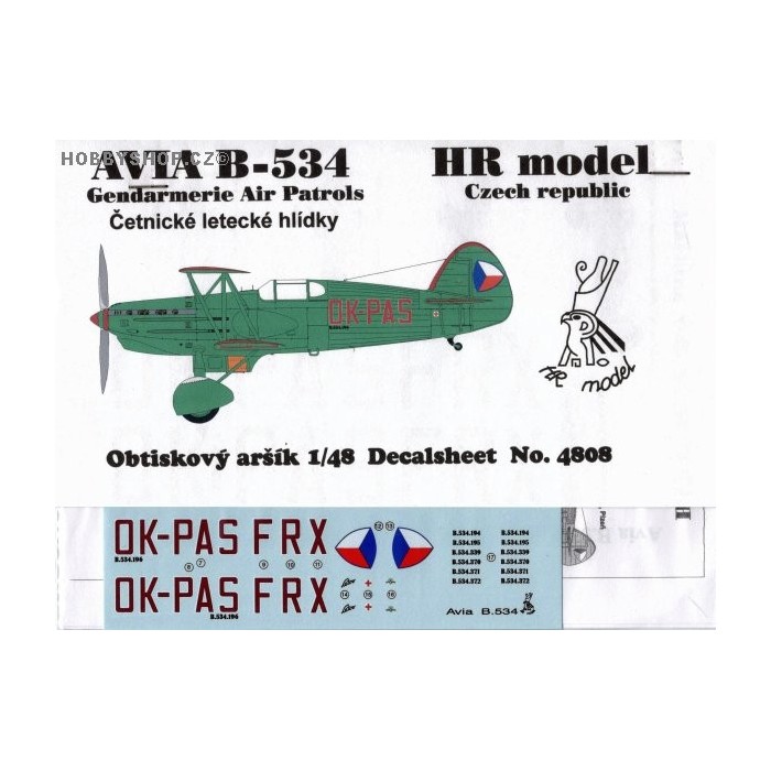 Avia B-534 CLH - 1/48 decal