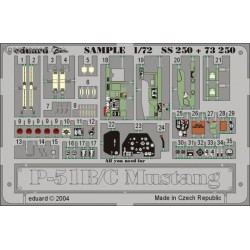 P-51B/CLimited - 1/72 PE set