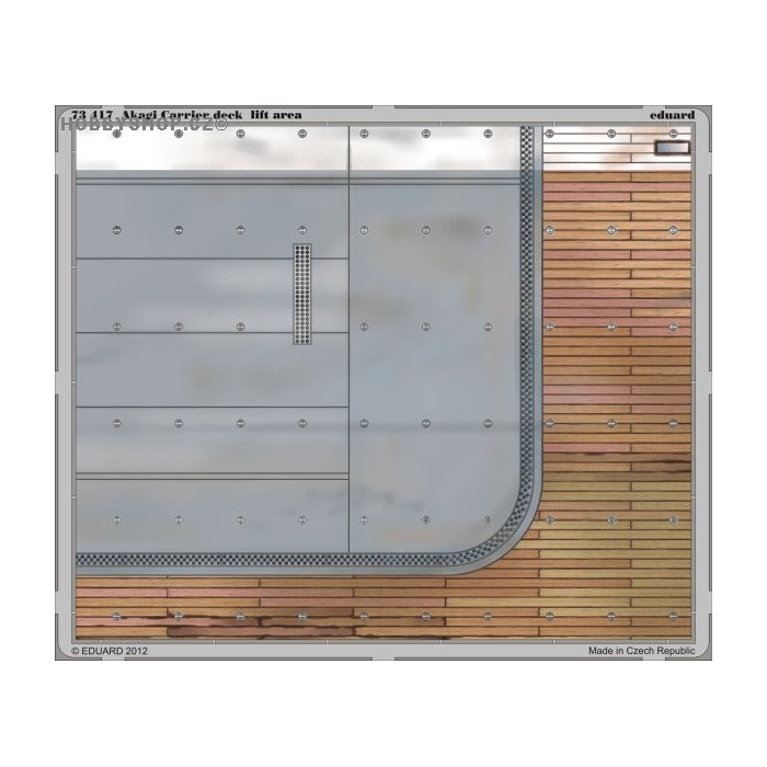 Akagi Carrier deck - 1/72 painted PE carrier desk