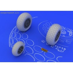 P-61 wheels  - 1/48 detail set