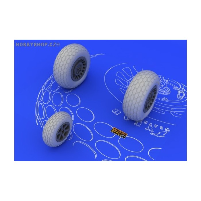 P-61 wheels - 1/48 update set