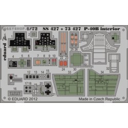 P-40B interior S.A. - 1/72 painted ZOOM PE set