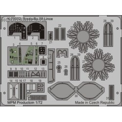 Breda Ba.88 Lince - 1/72 Painted PE set