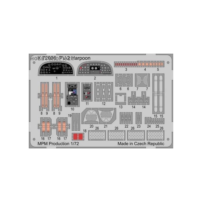 PV-2 Harpoon - 1/72 Painted PE set