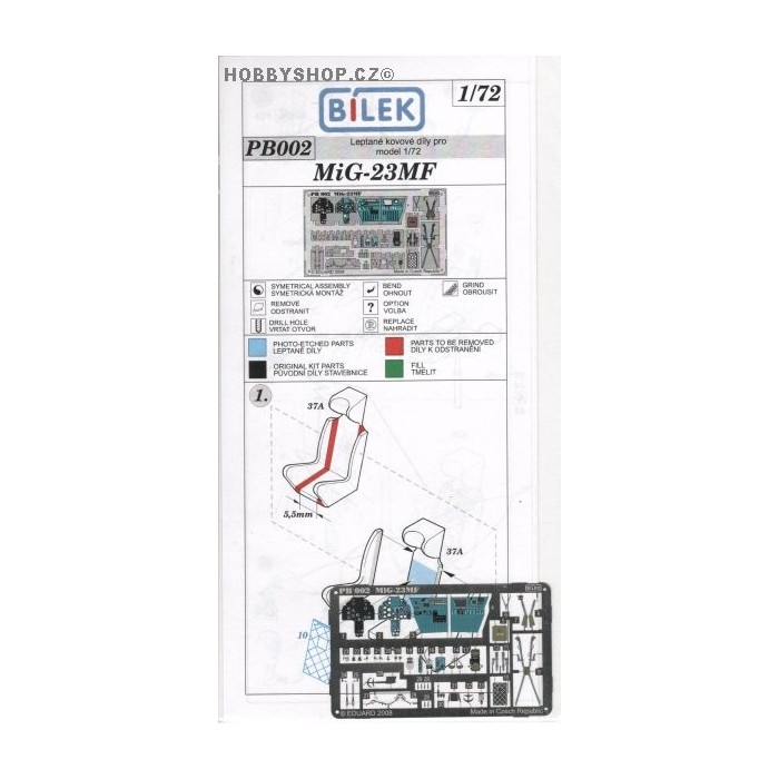 MiG-23MF - 1/72 PE set