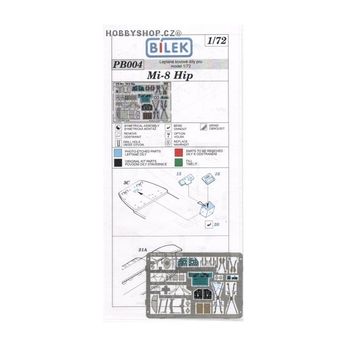 Mil Mi-8 Hip - 1/72 PE set