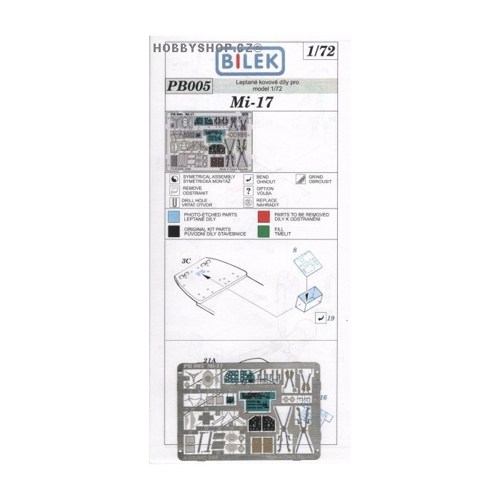 Mil Mi-17 - 1/72 PE set