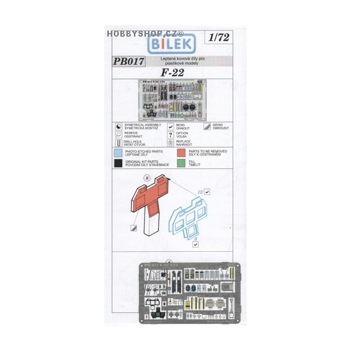 F-22 - 1/72 PE set