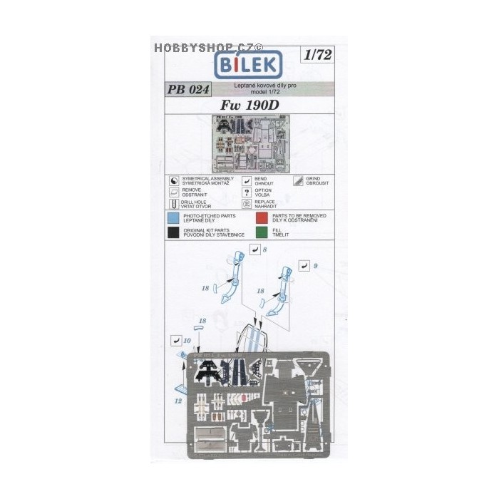 Fw 190D - 1/72 PE set