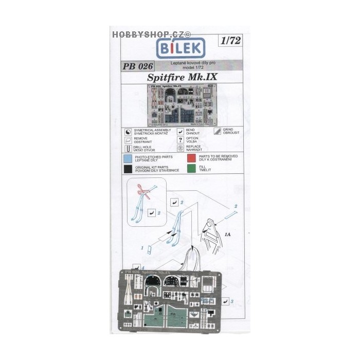 Spitfire Mk.IX - 1/72 PE set