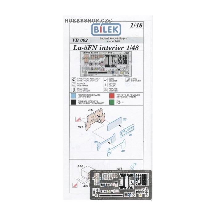 La-5FN interior - 1/48 PE set