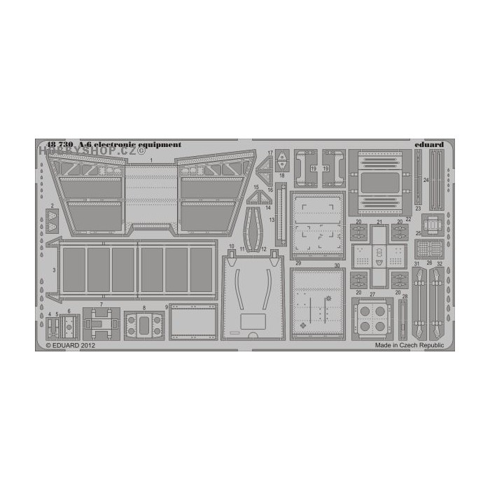A-6 electronic equipment - 1/48 PE set