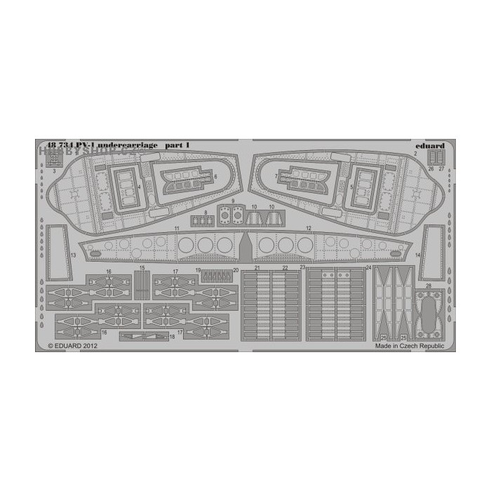 PV-1 undercarriage - 1/48 PE set