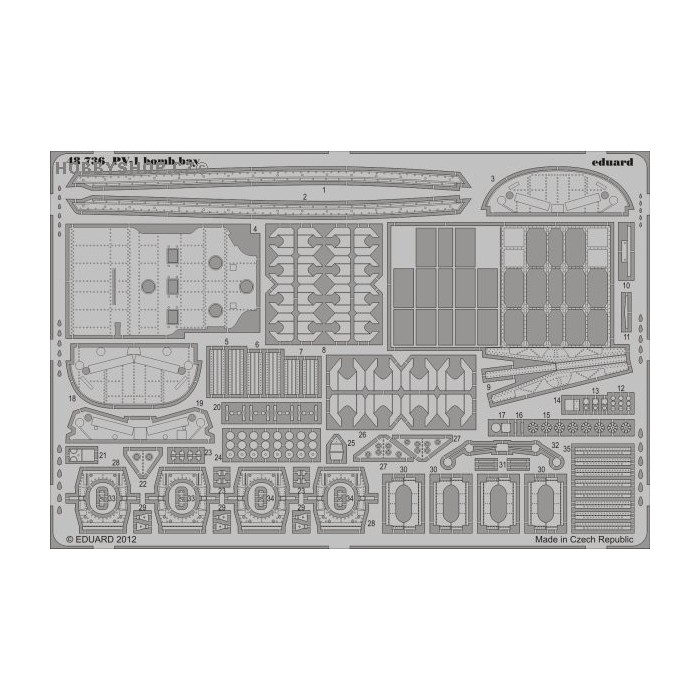 PV-1 bomb bay - 1/48 PE set