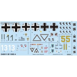 Bf 109E-4 - 1/48 decals