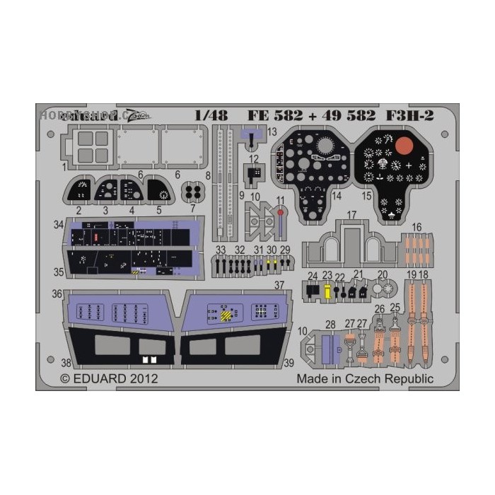 F3H-2  S.A. - 1/48 ZOOM PE set