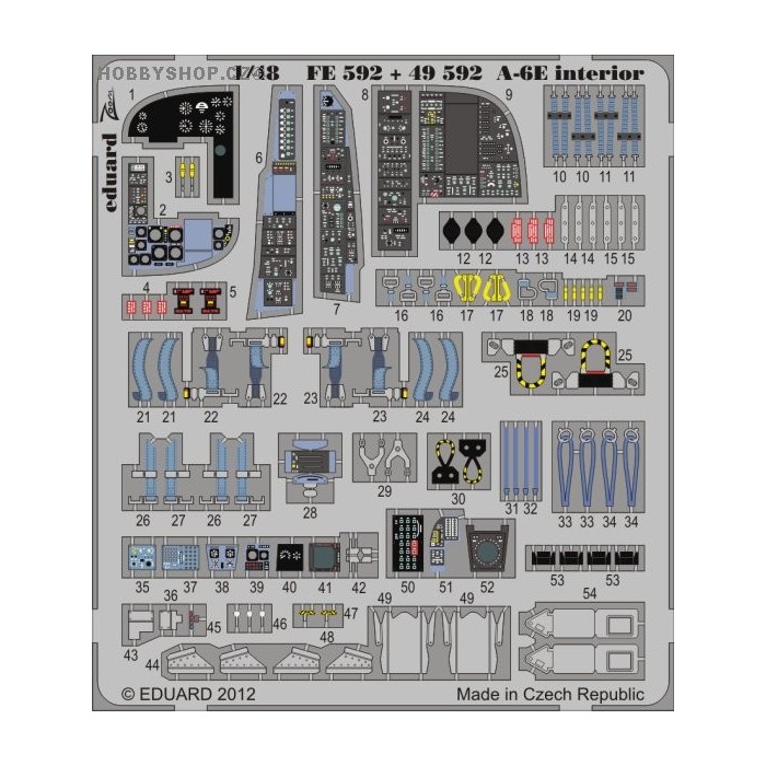 A-6E interior S.A. - 1/48 ZOOM PE set
