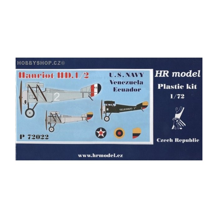 Hanriot HD.1/2 U.S. NAVY, Venezuela, Ecuador - 1/72 kit