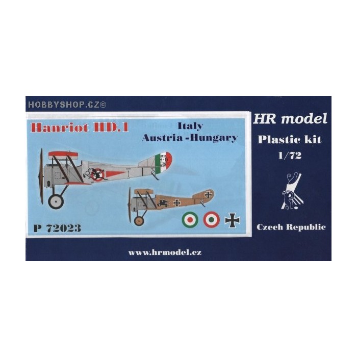 Hanriot HD.1 Italy, A-H - 1/72 kit